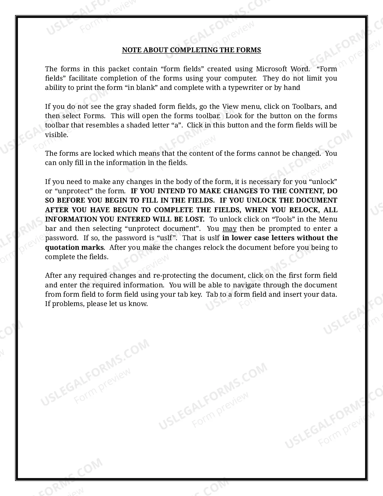 Preview California Name Change Instructions and Forms Package for a Minor