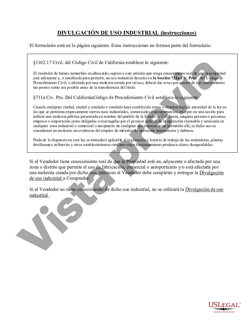 Preview Paquete de Divulgación Complementaria para la Venta de Bienes Raíces Residenciales