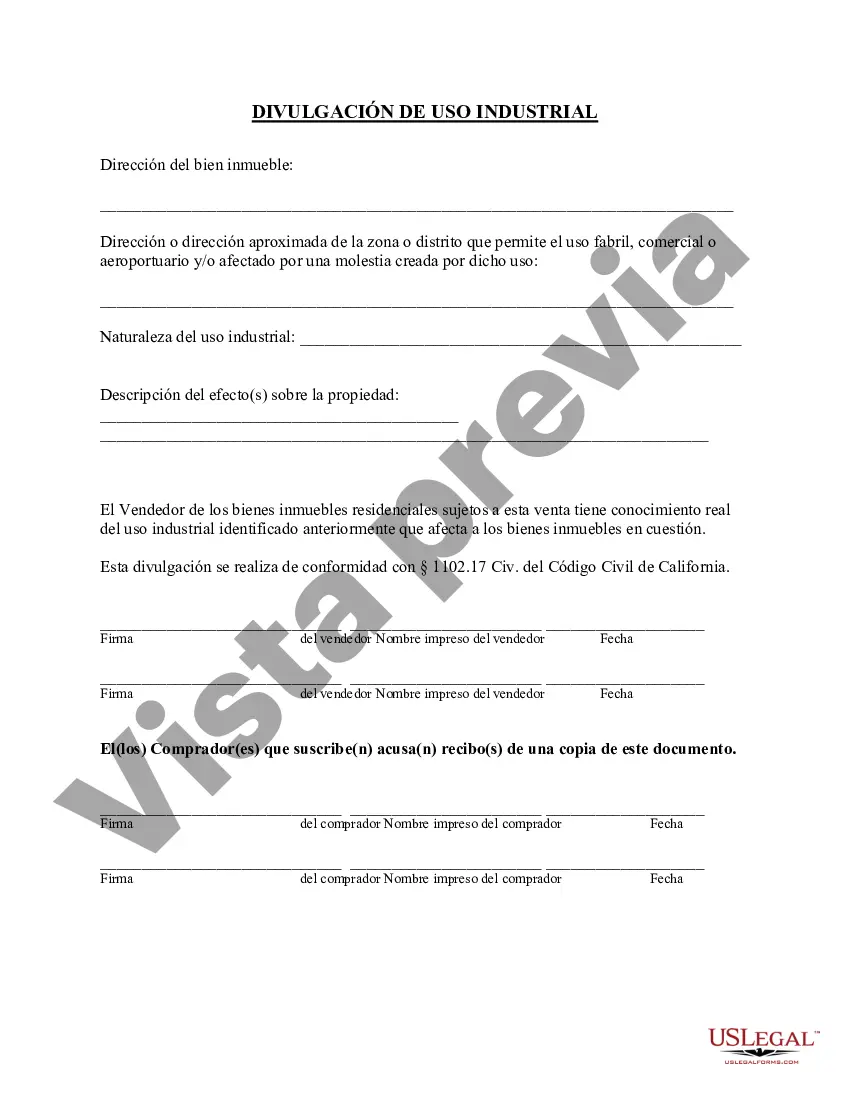 Preview Paquete de Divulgación Complementaria para la Venta de Bienes Raíces Residenciales