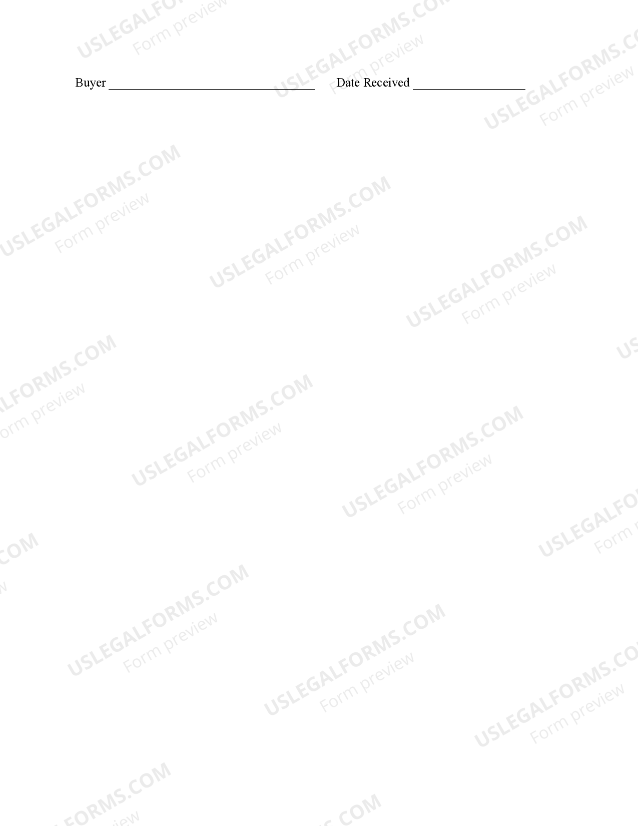 California Supplemental Disclosure Package for Residential Real Estate