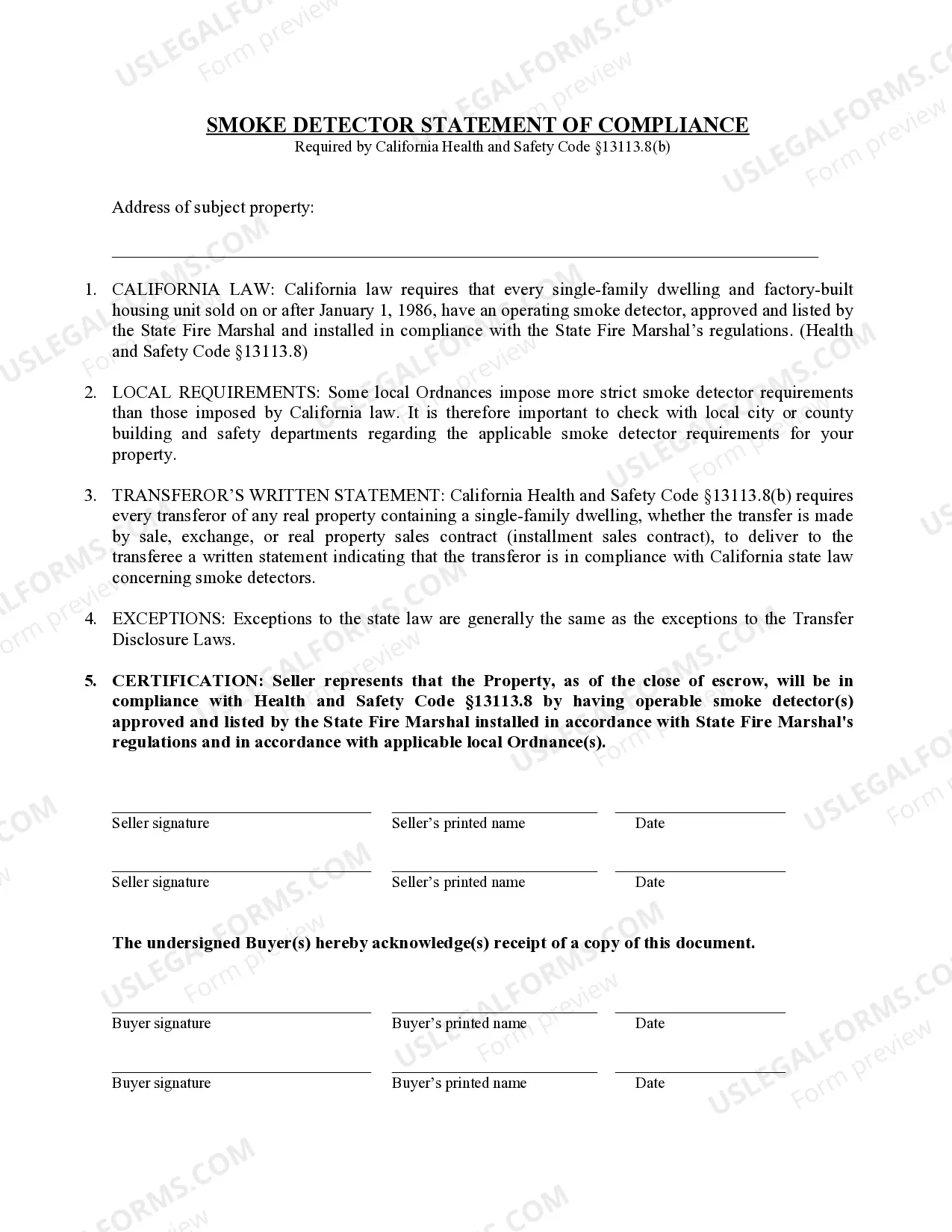 Preview Supplemental Disclosure Package for Residential Real Estate Sale