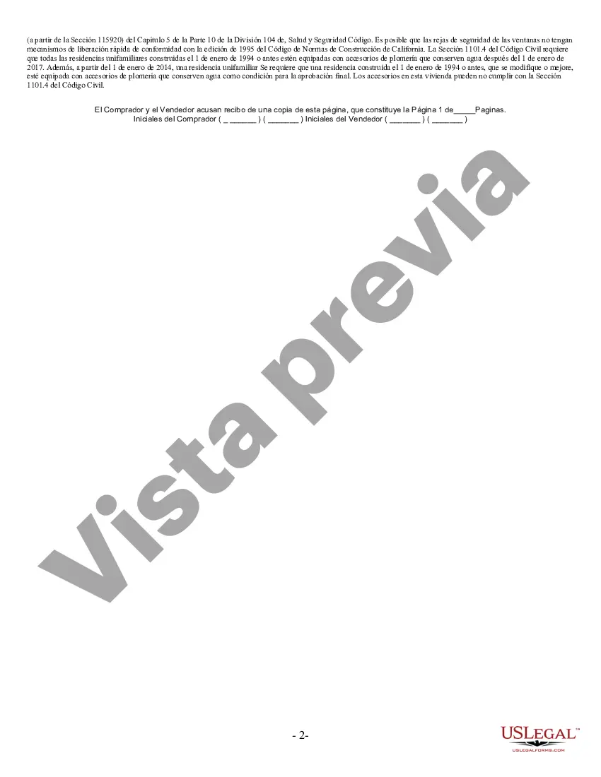 Preview Declaración de Divulgación de Ventas de Bienes Raíces Residenciales