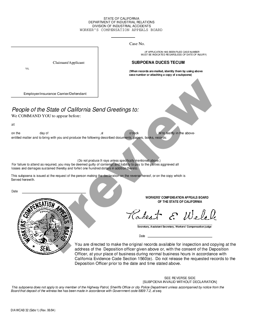 san-diego-california-subpoena-duces-tecum-pom-for-workers-compensation