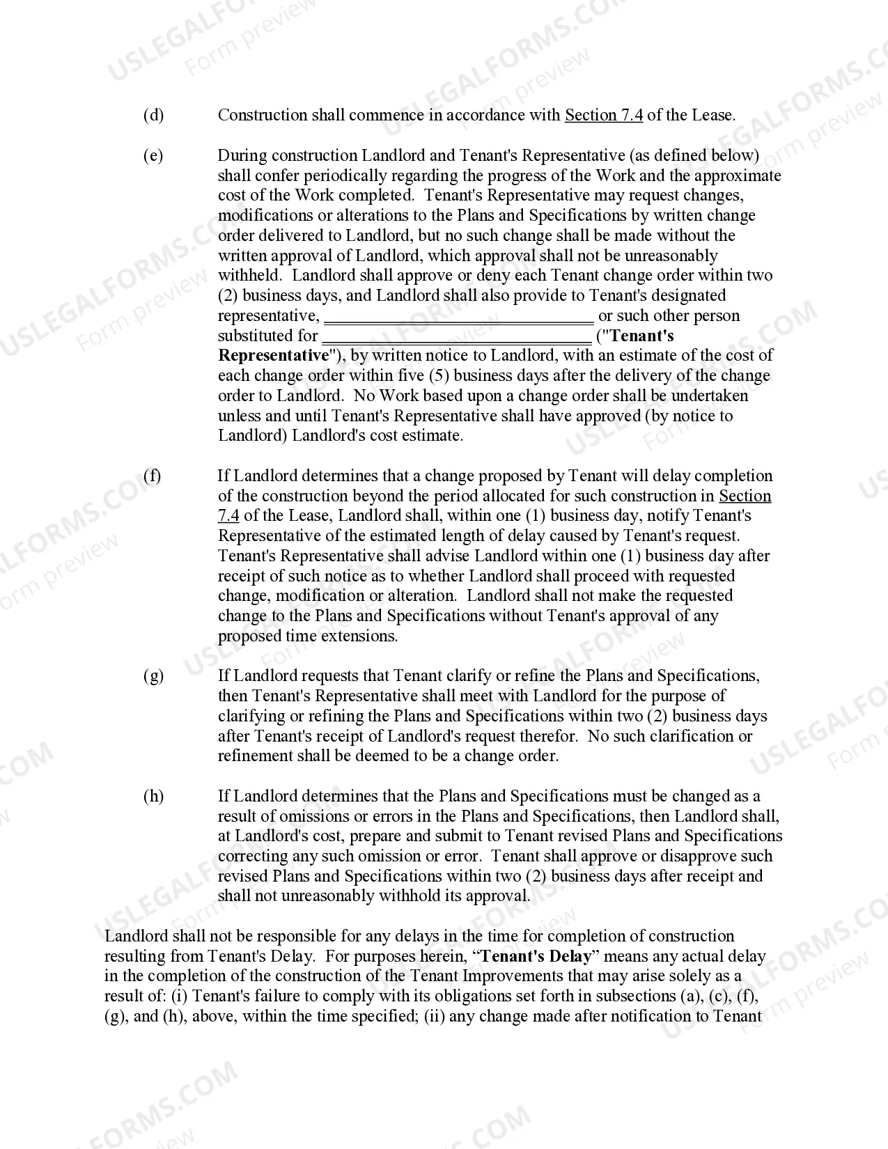 Preview Work Agreement