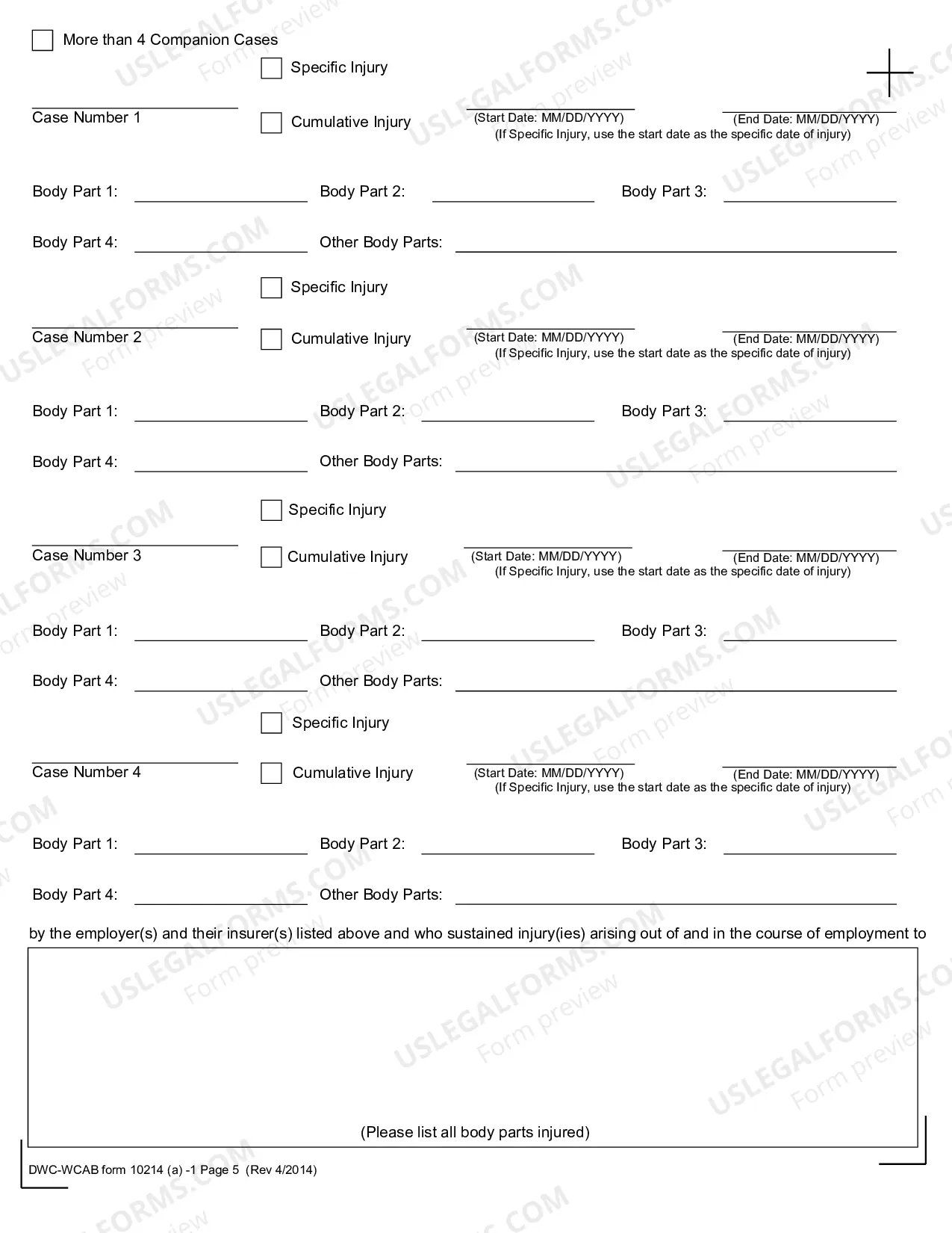 Preview Stipulations for Award for Workers' Compensation