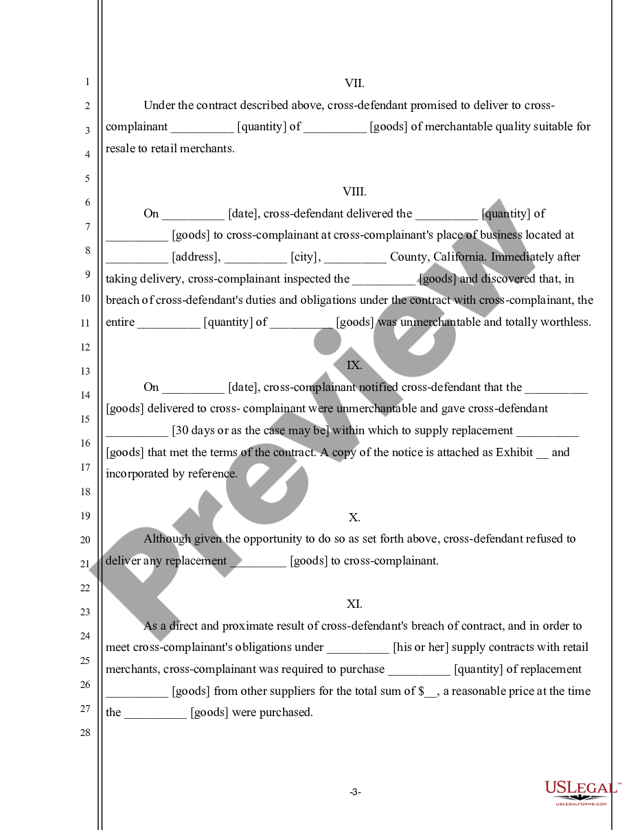 page 2 Cross-Complaint for Damages preview