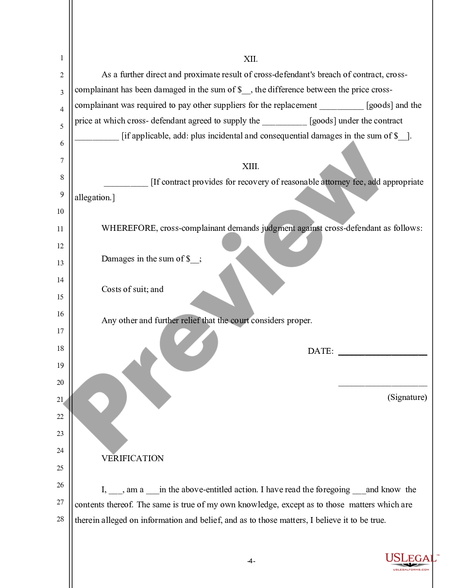 page 3 Cross-Complaint for Damages preview
