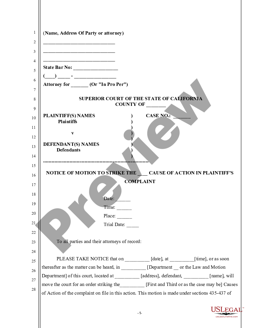 oxnard-california-notice-of-motion-to-strike-the-cause-of-action-in