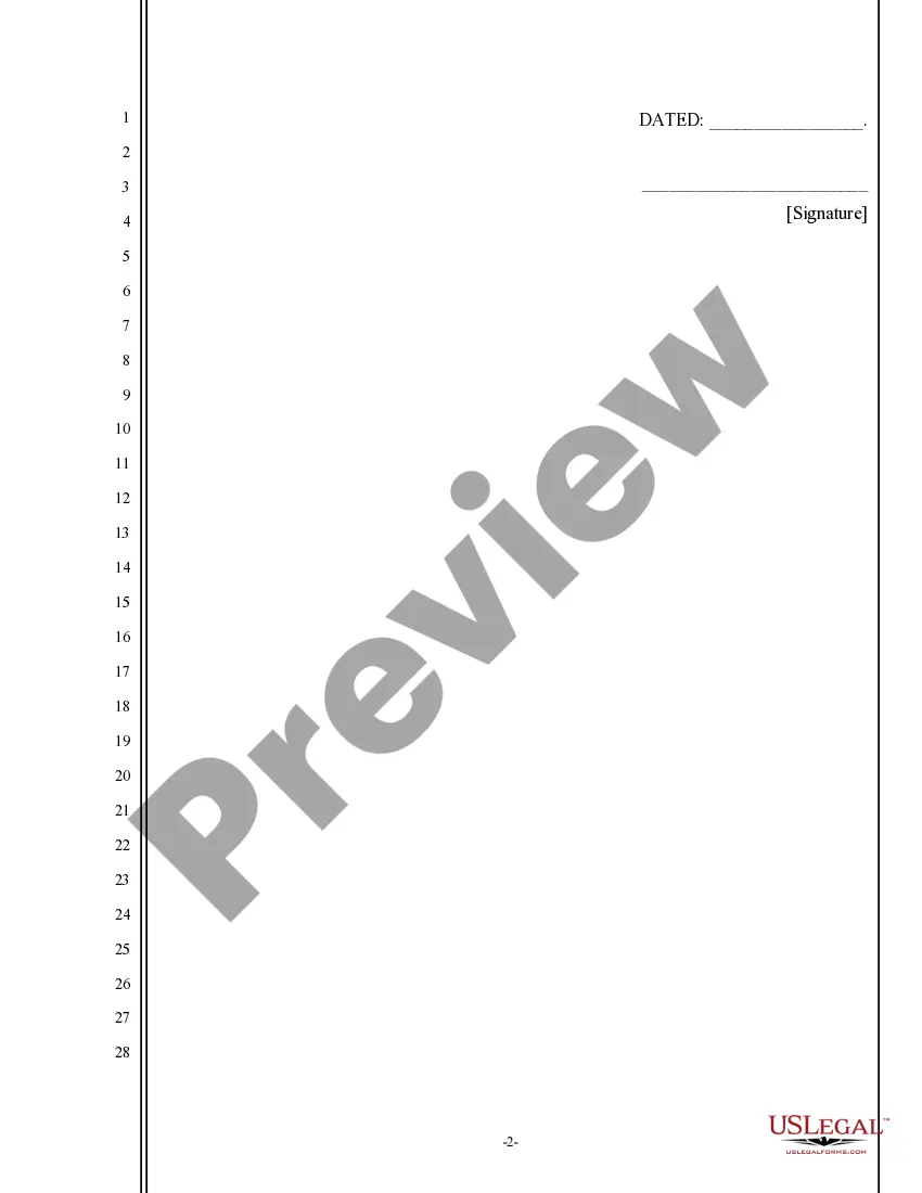 Preview Notice of Motion to Strike Answer to Complaint