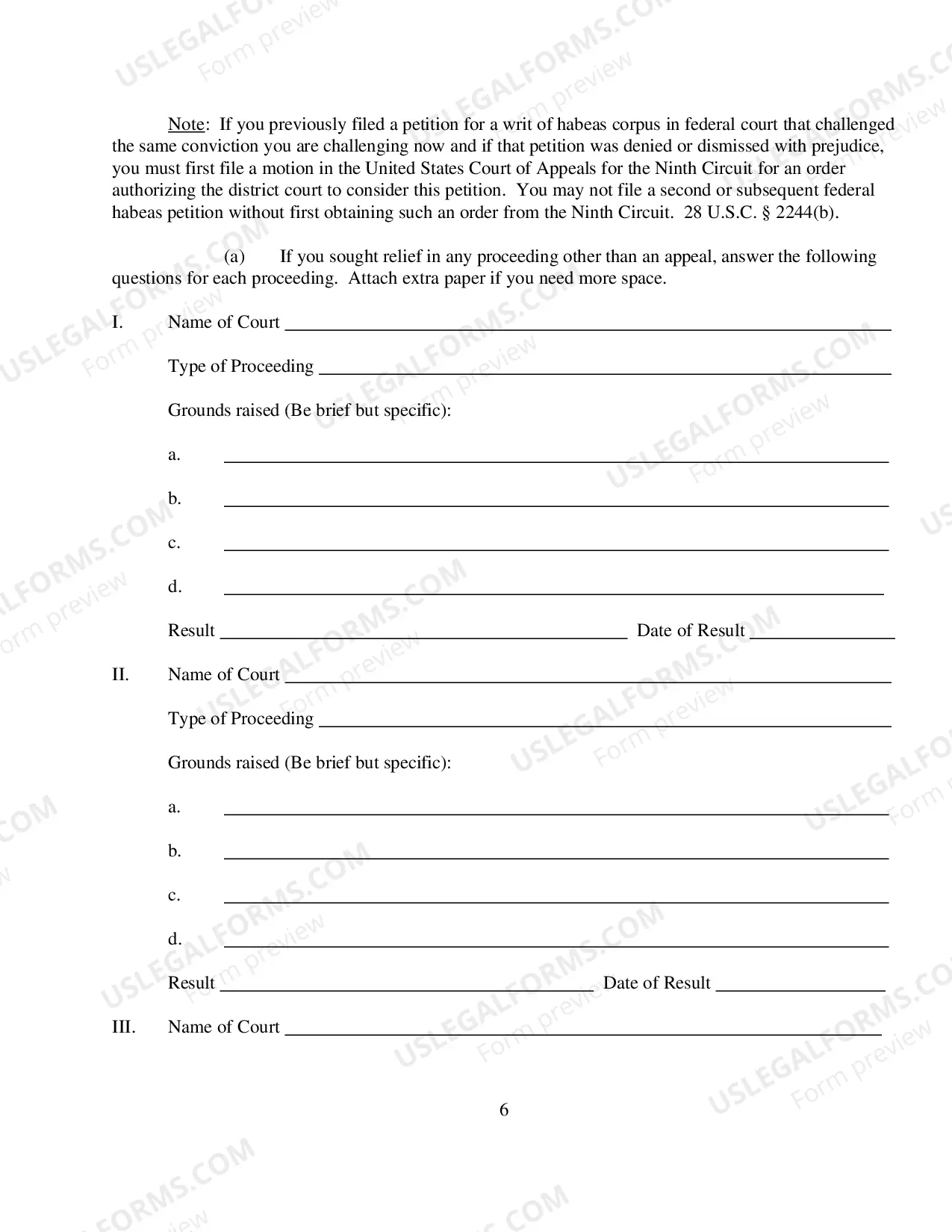 Preview Petition for Writ of Habeas Corpus