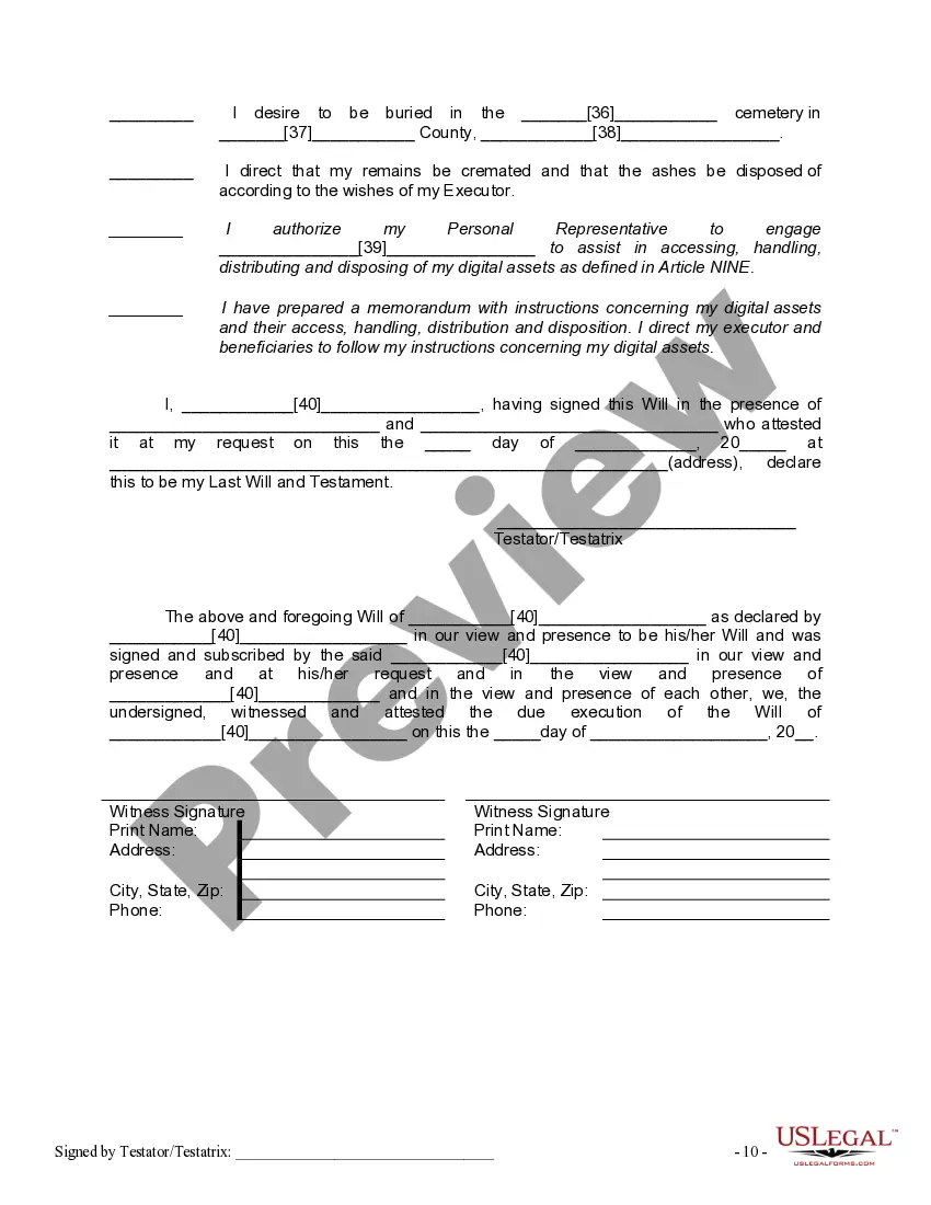 Preview Mutual Wills Package of Last Wills and Testaments for Man and Woman living together not Married with Adult Children