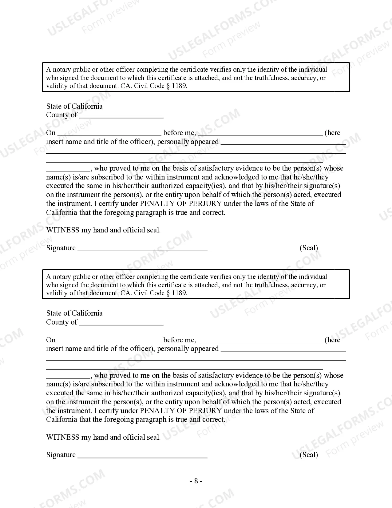 Preview Non-Marital Cohabitation Living Together Agreement