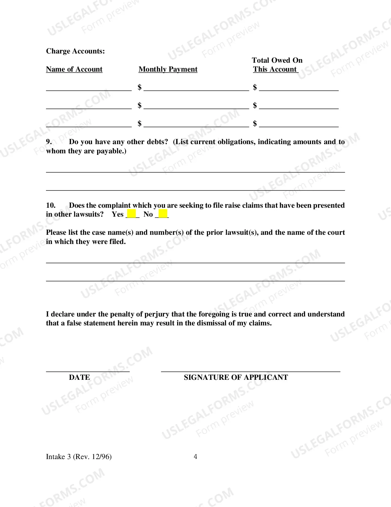 Preview Employment Discrimination Complaint