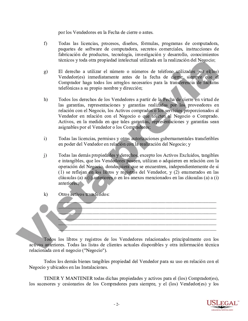 Preview Factura de venta en relación con la venta del negocio por parte del vendedor individual o corporativo