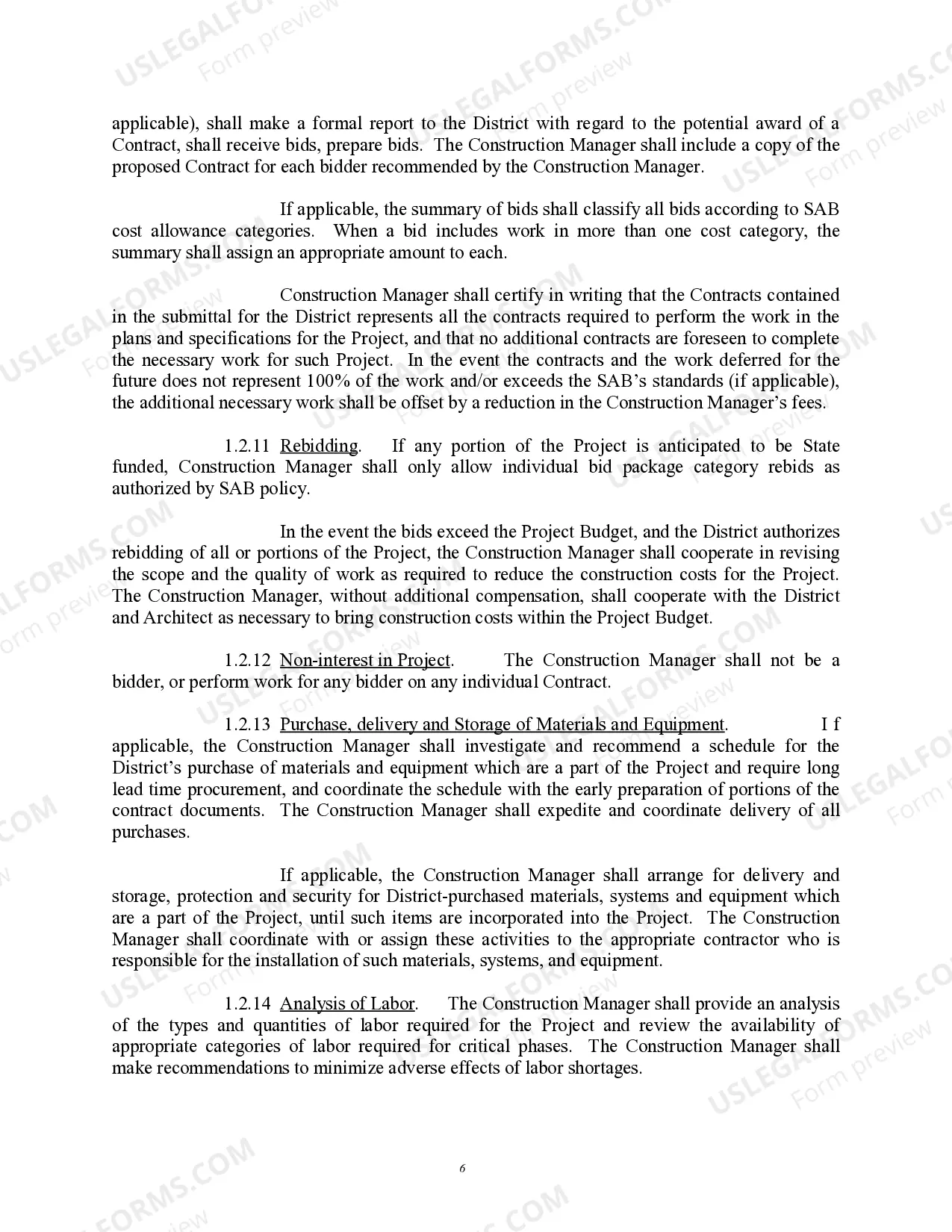 Preview Multi-Prime Construction Management Services Agreement