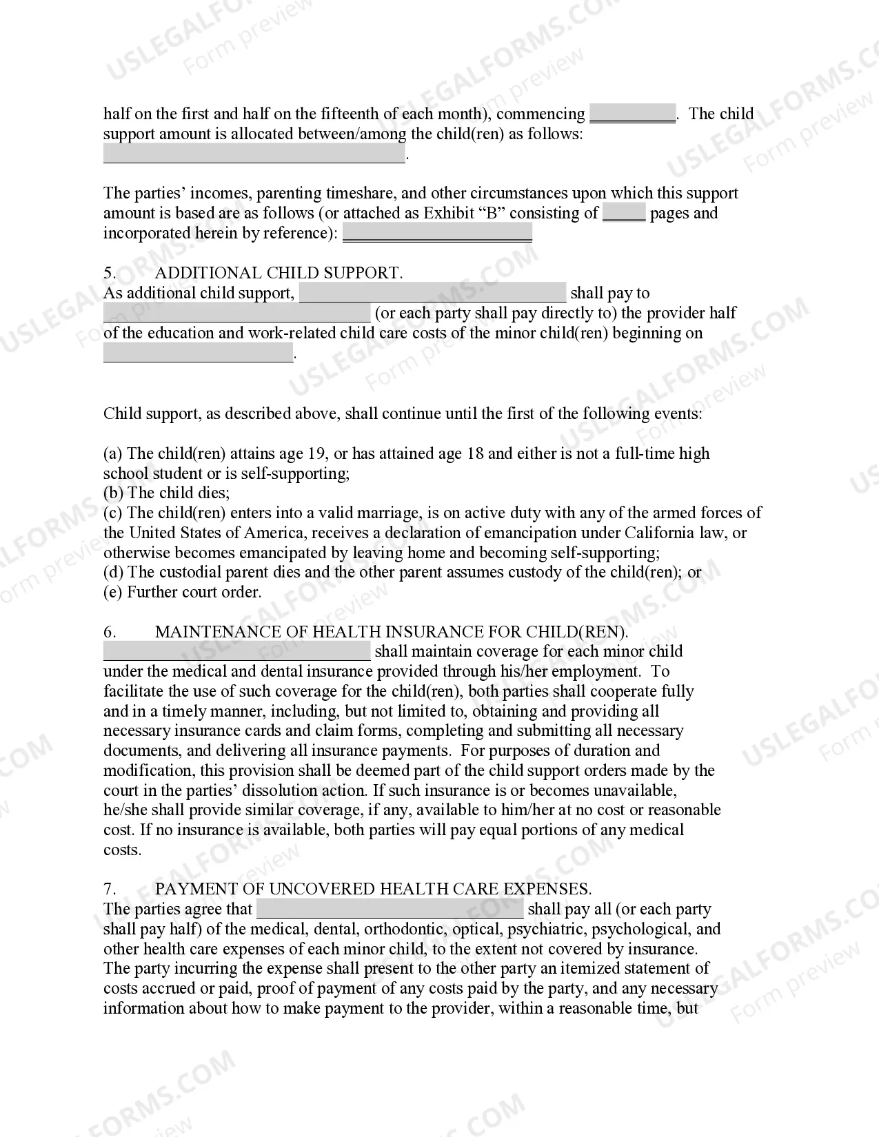 Preview Marital Settlement Agreement