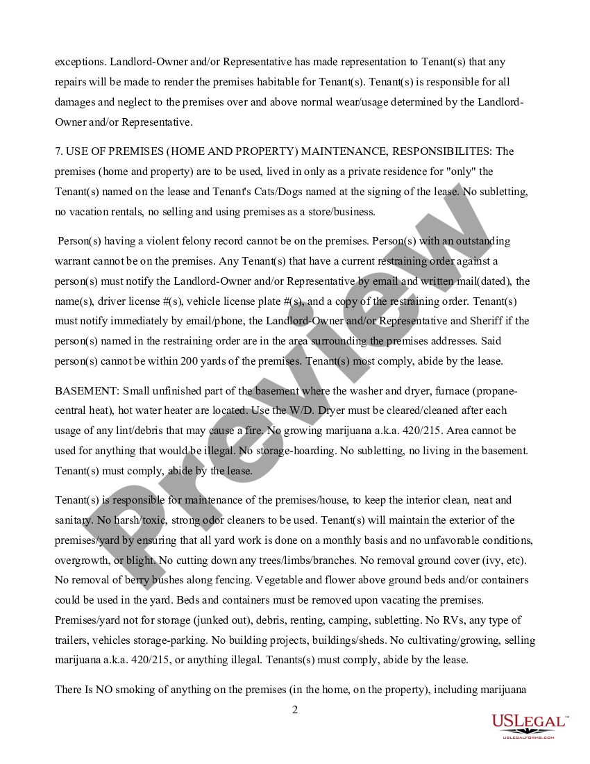 California tenant lease agreement us legal forms