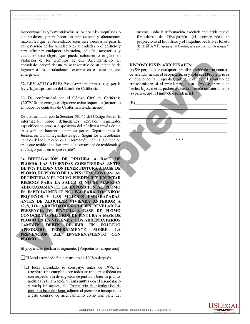 Preview Contrato de arrendamiento de alquiler residencial