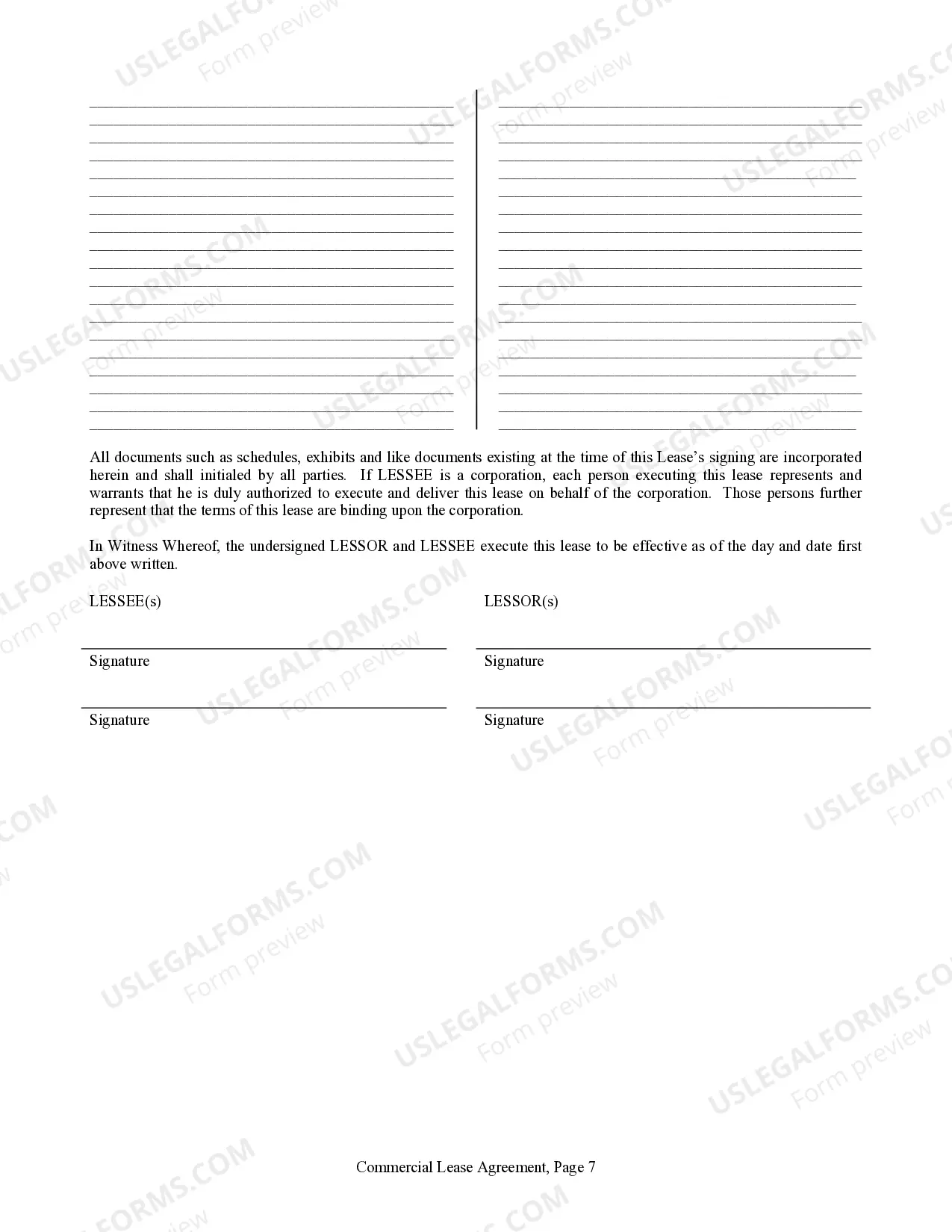 Preview Commercial Building or Space Lease