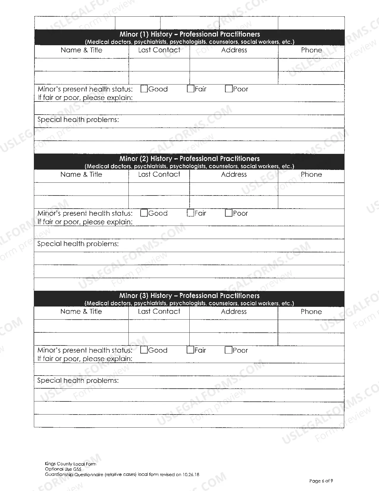 Preview Guardianship Investigation Letter