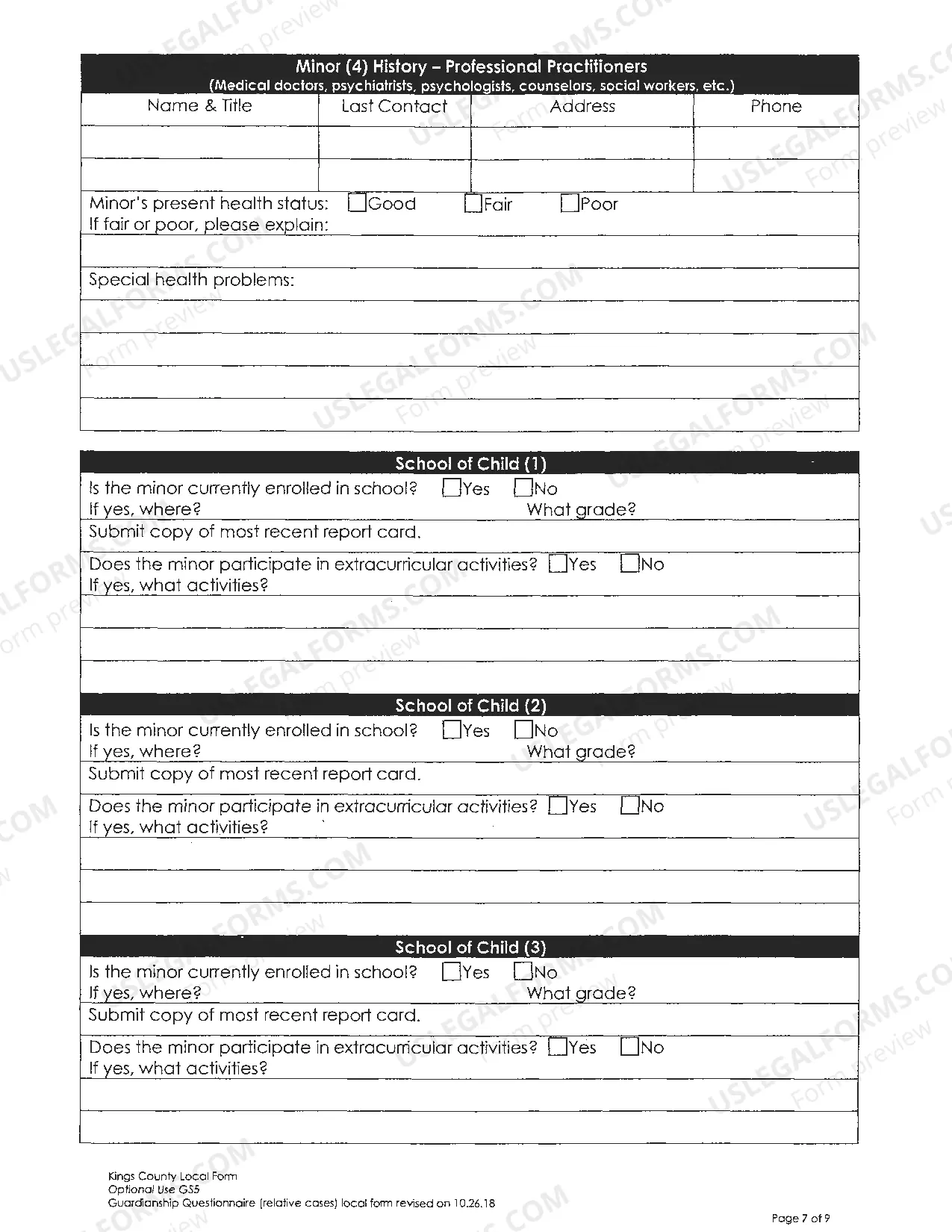 Preview Guardianship Investigation Letter
