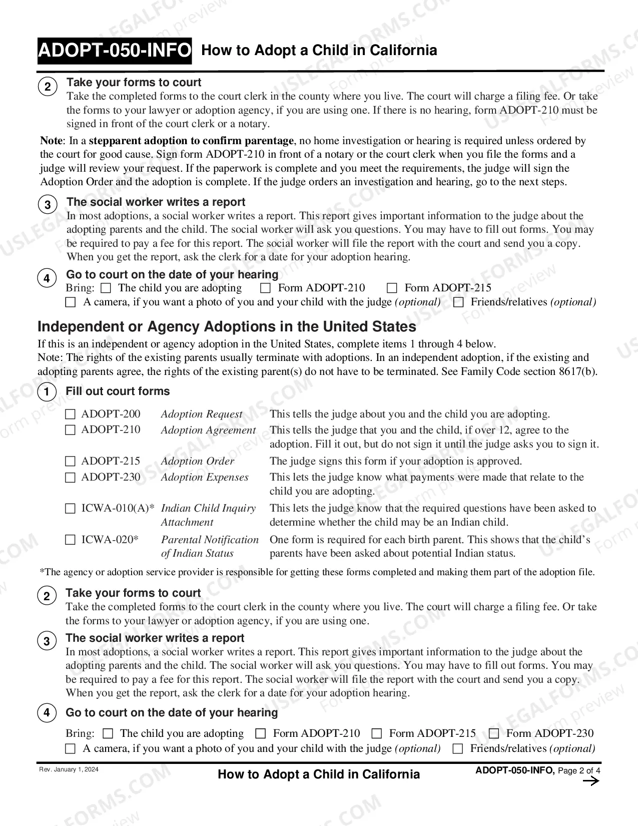 Preview How to Adopt a Child in California