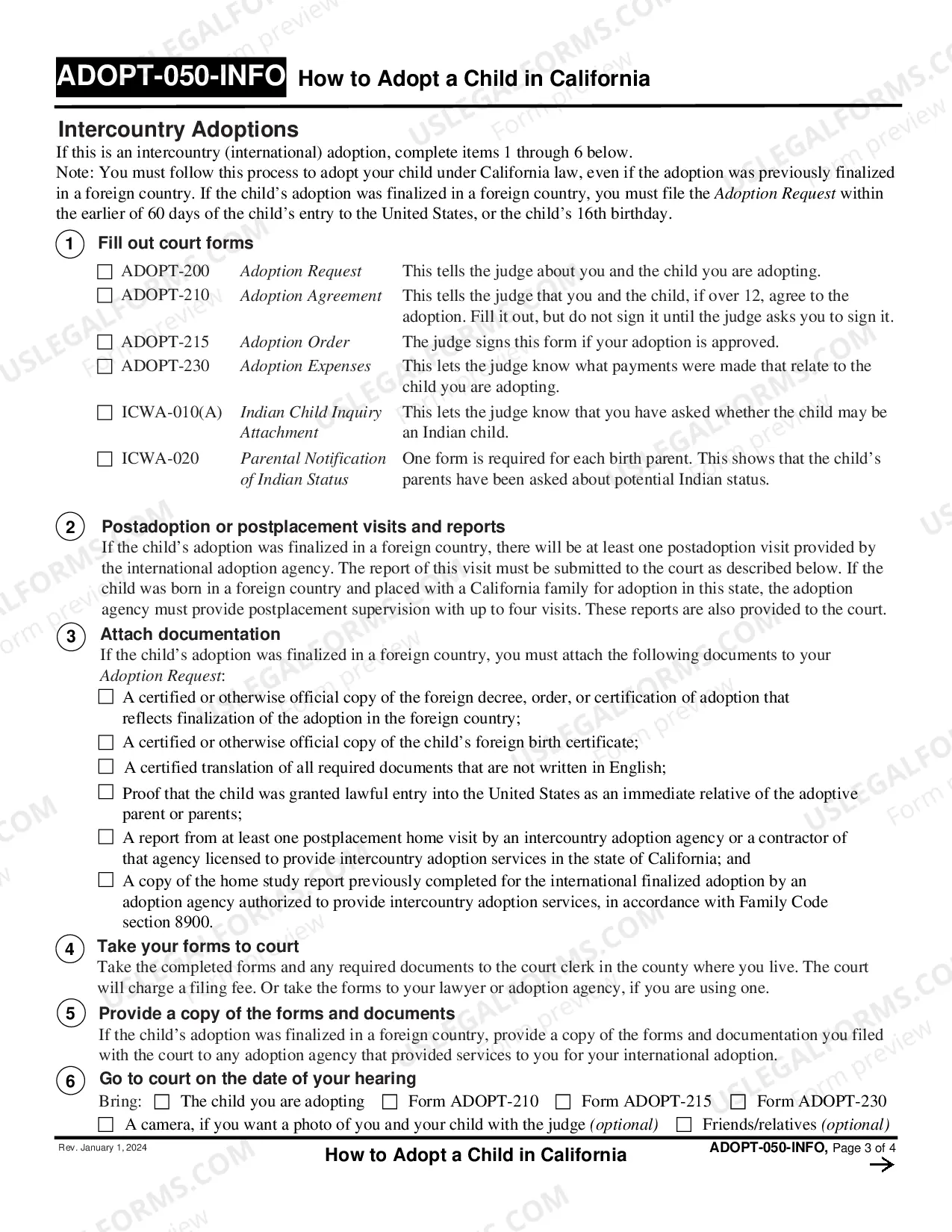 Preview How to Adopt a Child in California