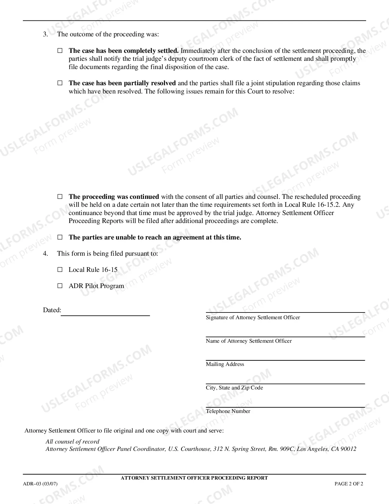 Preview Mediation Report - ADR-03