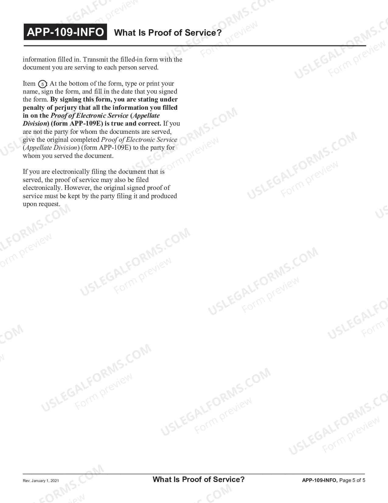 Preview What is Proof of Service