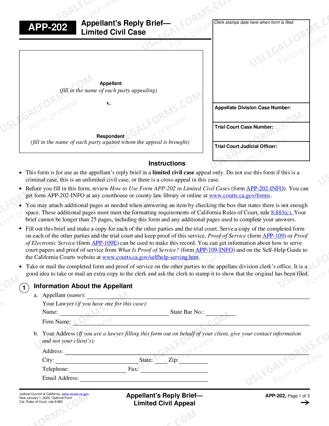 Preview Appellant's Reply Brief - Limited Civil Appeal