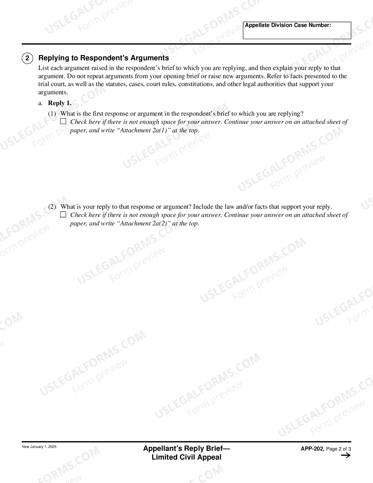 Preview Appellant's Reply Brief - Limited Civil Appeal