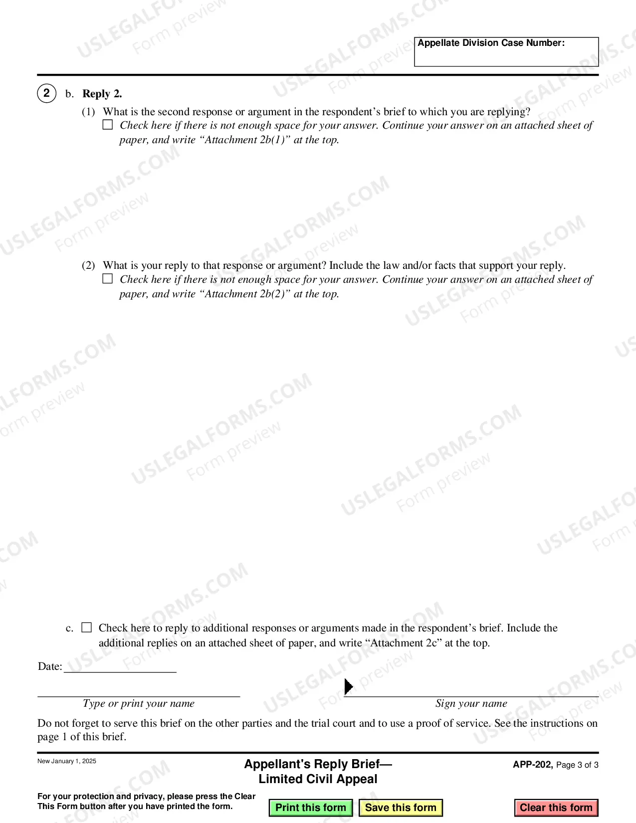 Preview Appellant's Reply Brief - Limited Civil Appeal
