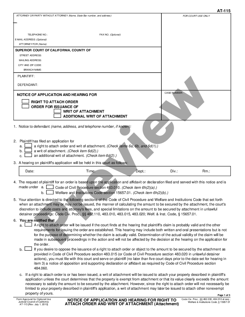 Application Attachment Form With Ethnicity | US Legal Forms