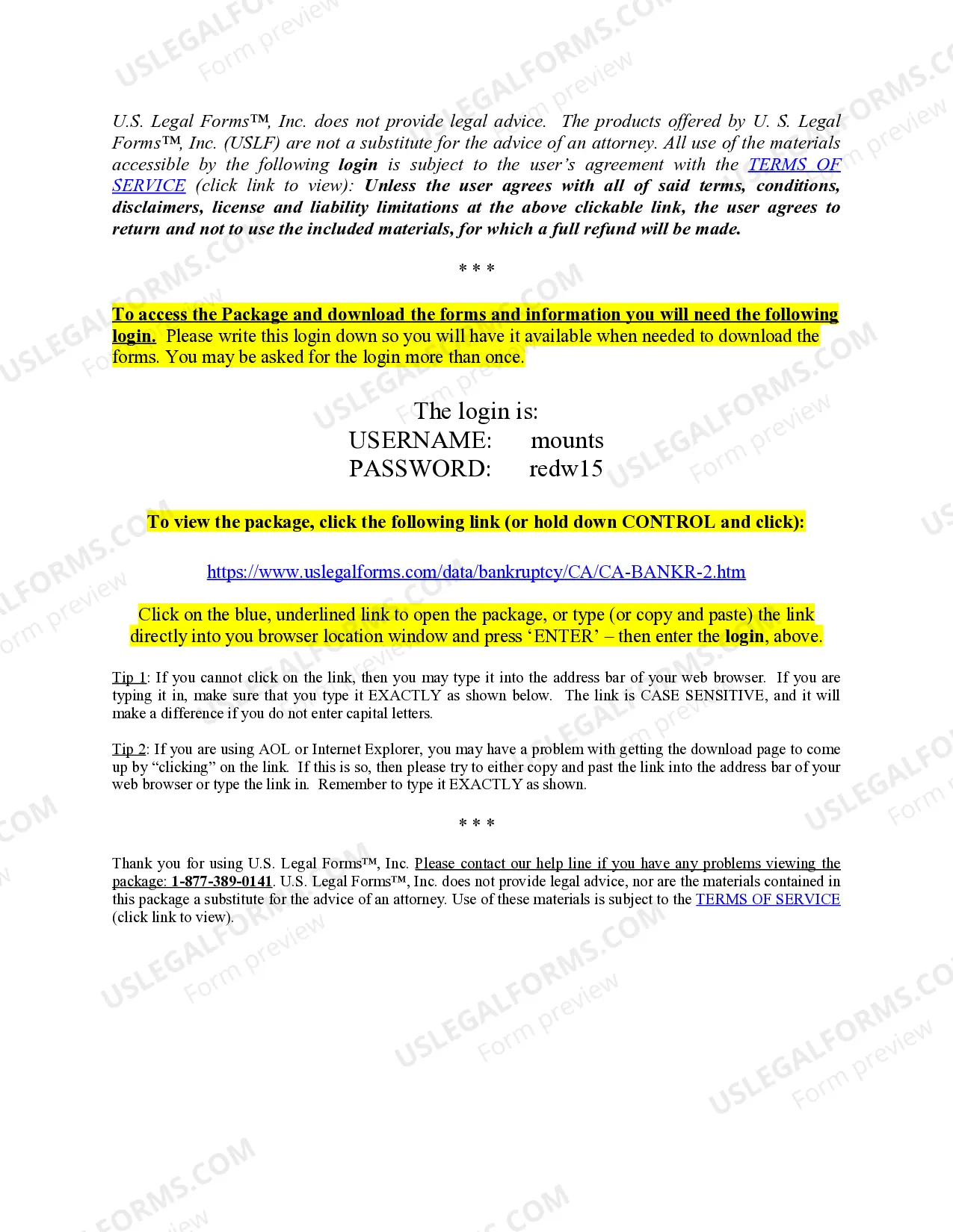 Preview California Eastern District Bankruptcy Guide and Forms Package for Chapters 7 or 13