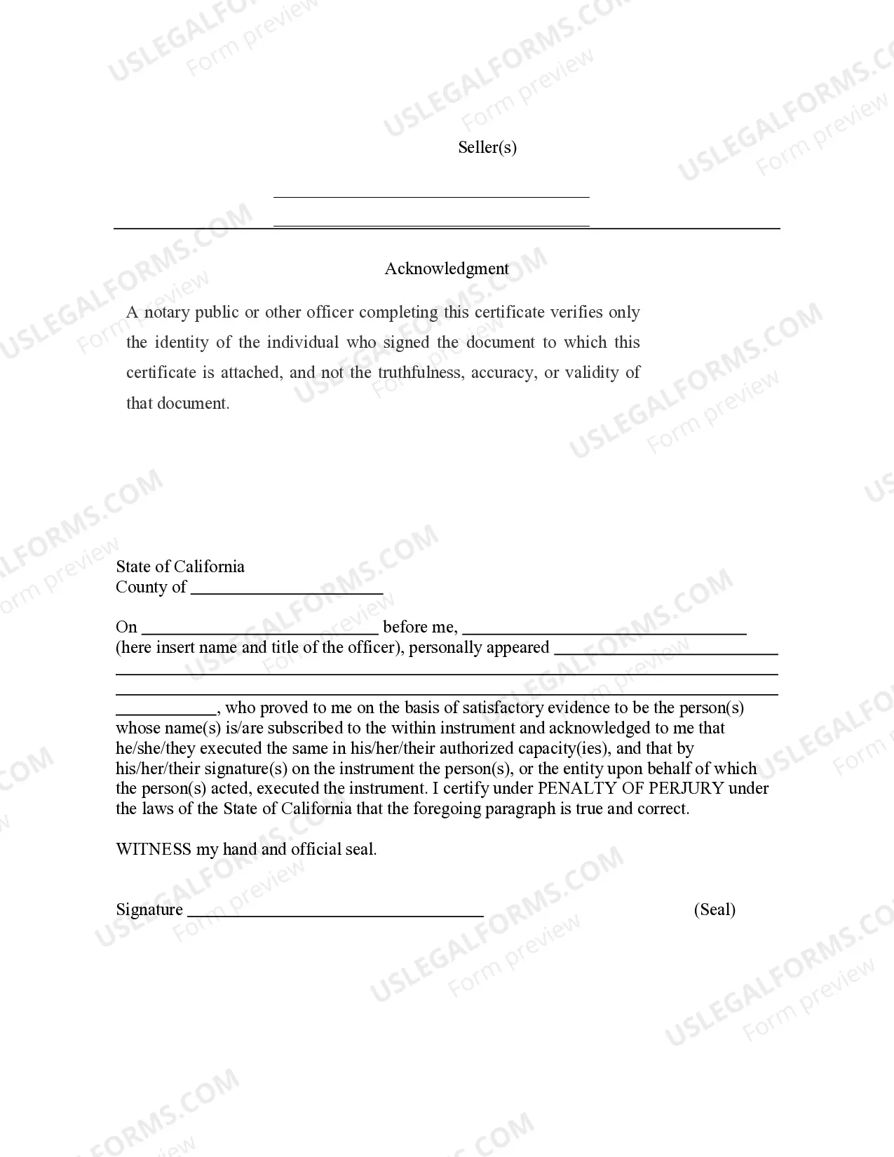 Preview Bill of Sale with Warranty by Individual Seller