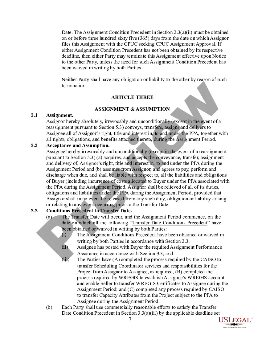 Preview Assingment and Assumption Agreement between Gas and Electic Company and Entity