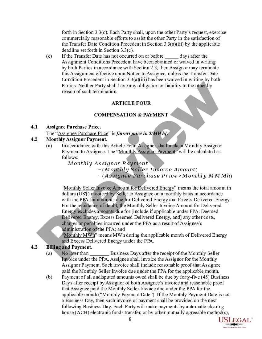 Preview Assingment and Assumption Agreement between Gas and Electic Company and Entity