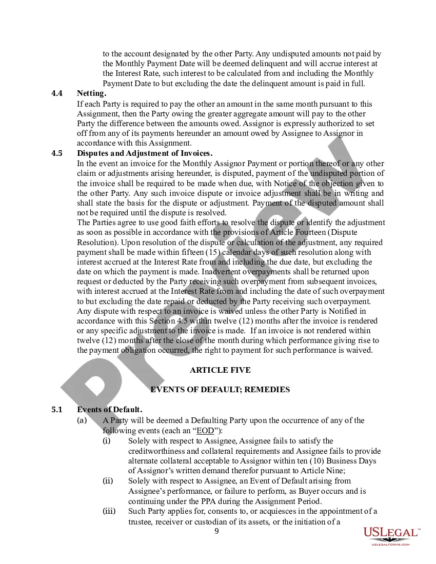 Preview Assingment and Assumption Agreement between Gas and Electic Company and Entity