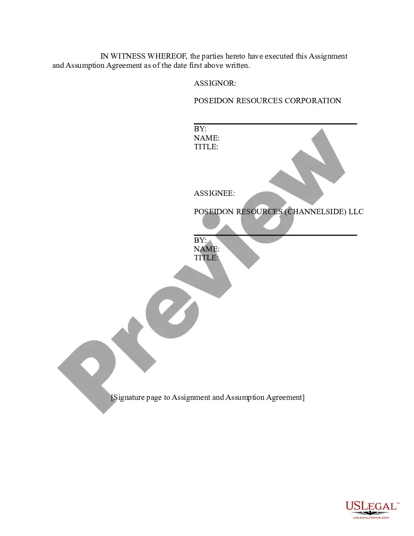 Preview Assignment and Assumption Agreement with the Regional Water Quality Control Board