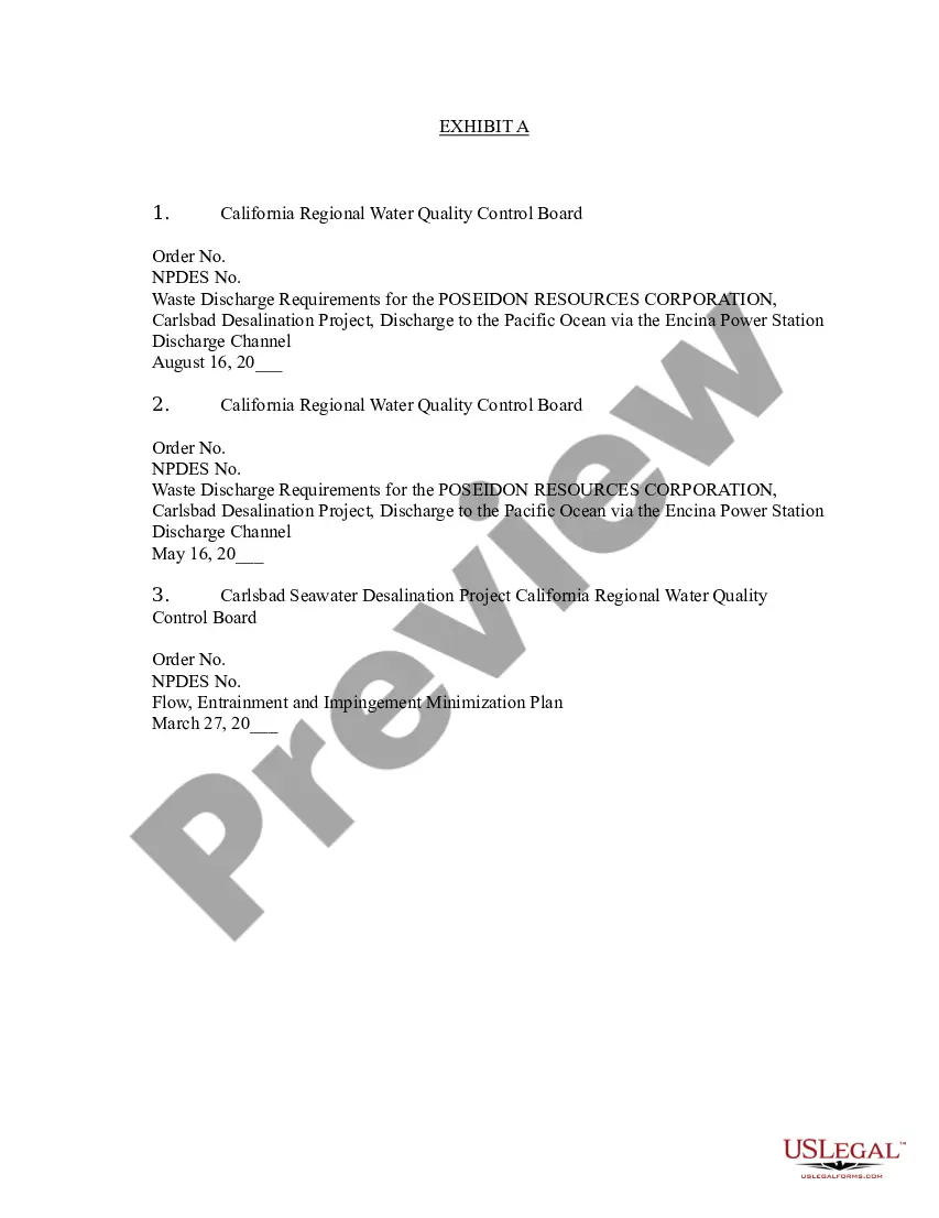 Preview Assignment and Assumption Agreement with the Regional Water Quality Control Board