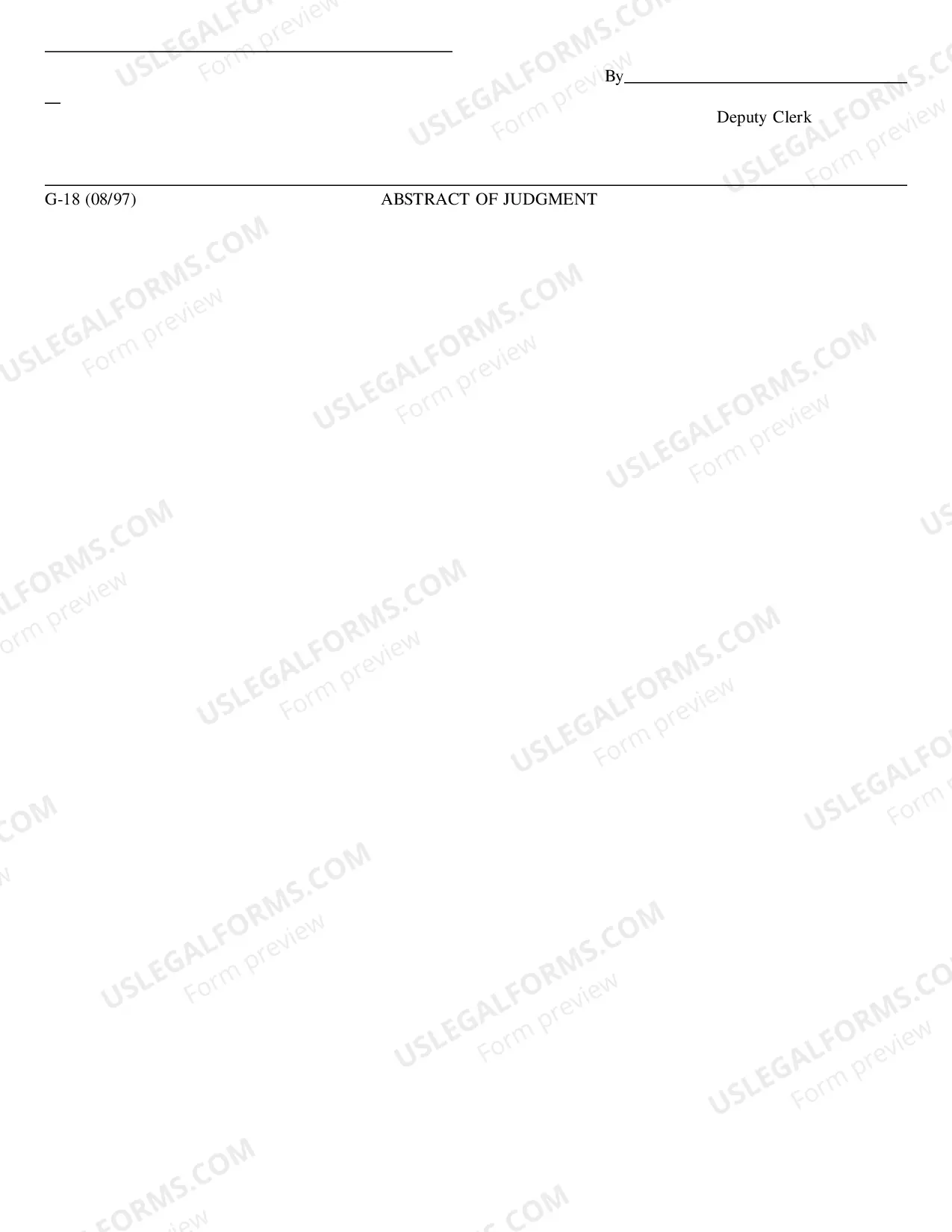 Preview Abstract of Judgment