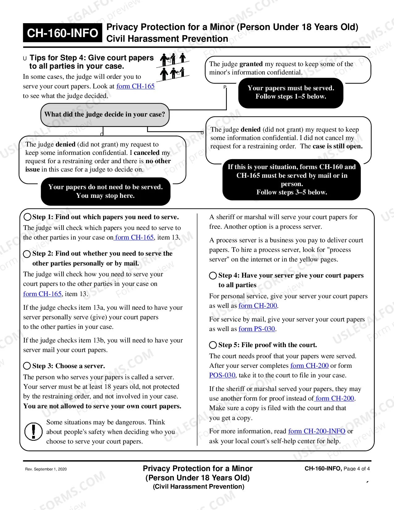 Preview Privacy Protection for a Minor - Person Under 18 Years Old