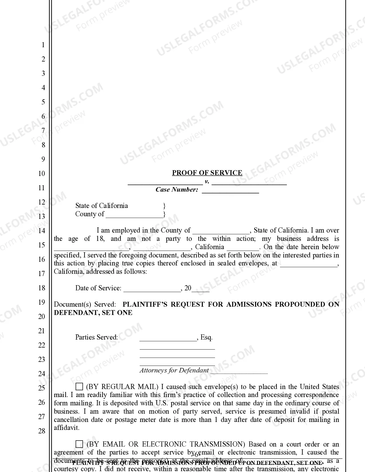 Preview Request for Admissions