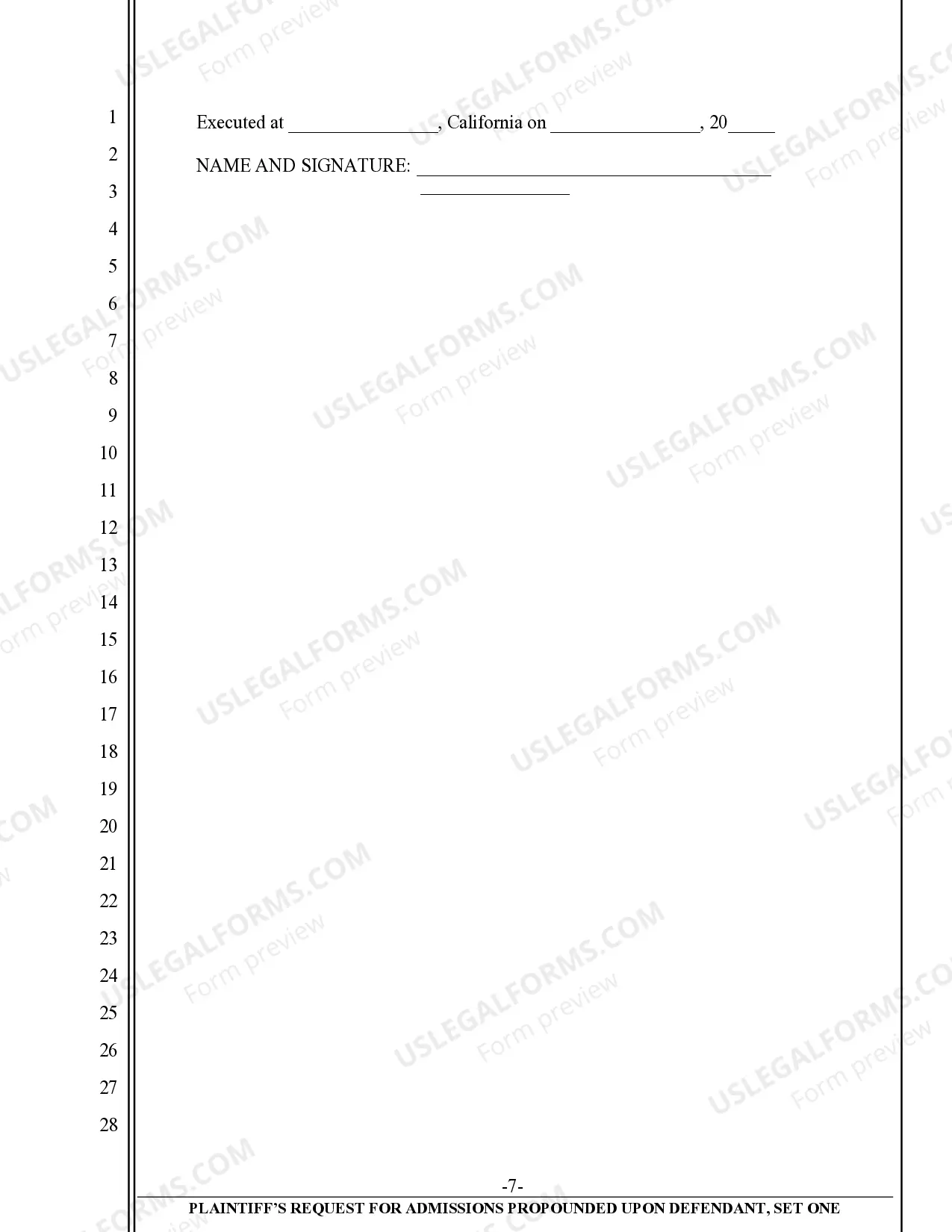 Preview Request for Admissions