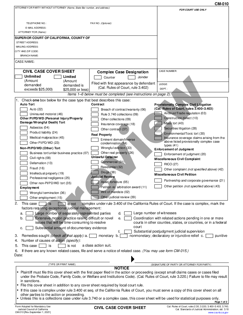 Cm 010  US Legal Forms