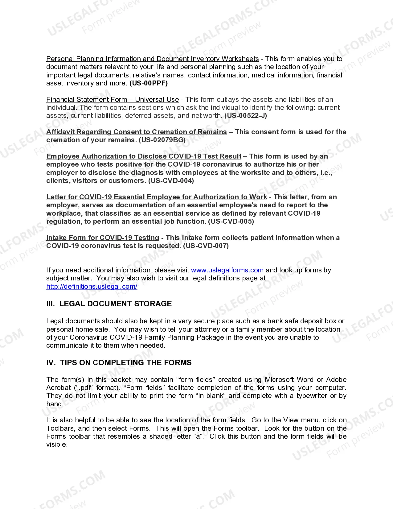 Preview California Coronavirus COVID-19 Family Planning Package