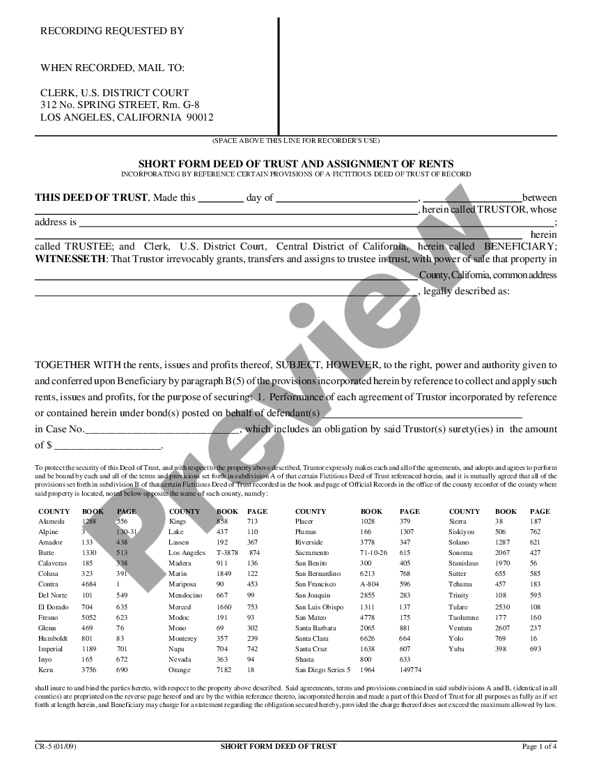 ca assignment of deed of trust form