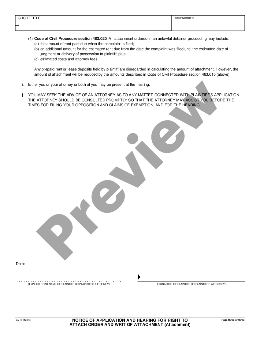 Sacramento California Notice of Application and Hearing for Right to