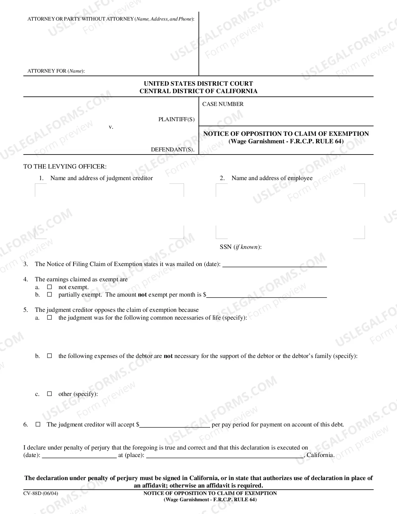 Preview Notice of Termination or Modification of Earnings Withholding Order