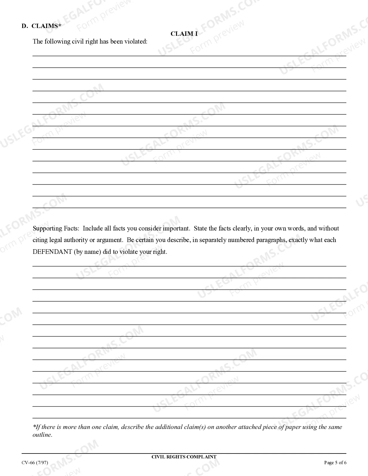 Preview Prisoner Civil Rights Packet